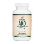 Double Wood Supplements - Alpha-Ketoglutaric Acid (AKG) - 180 x 500 mg capsules