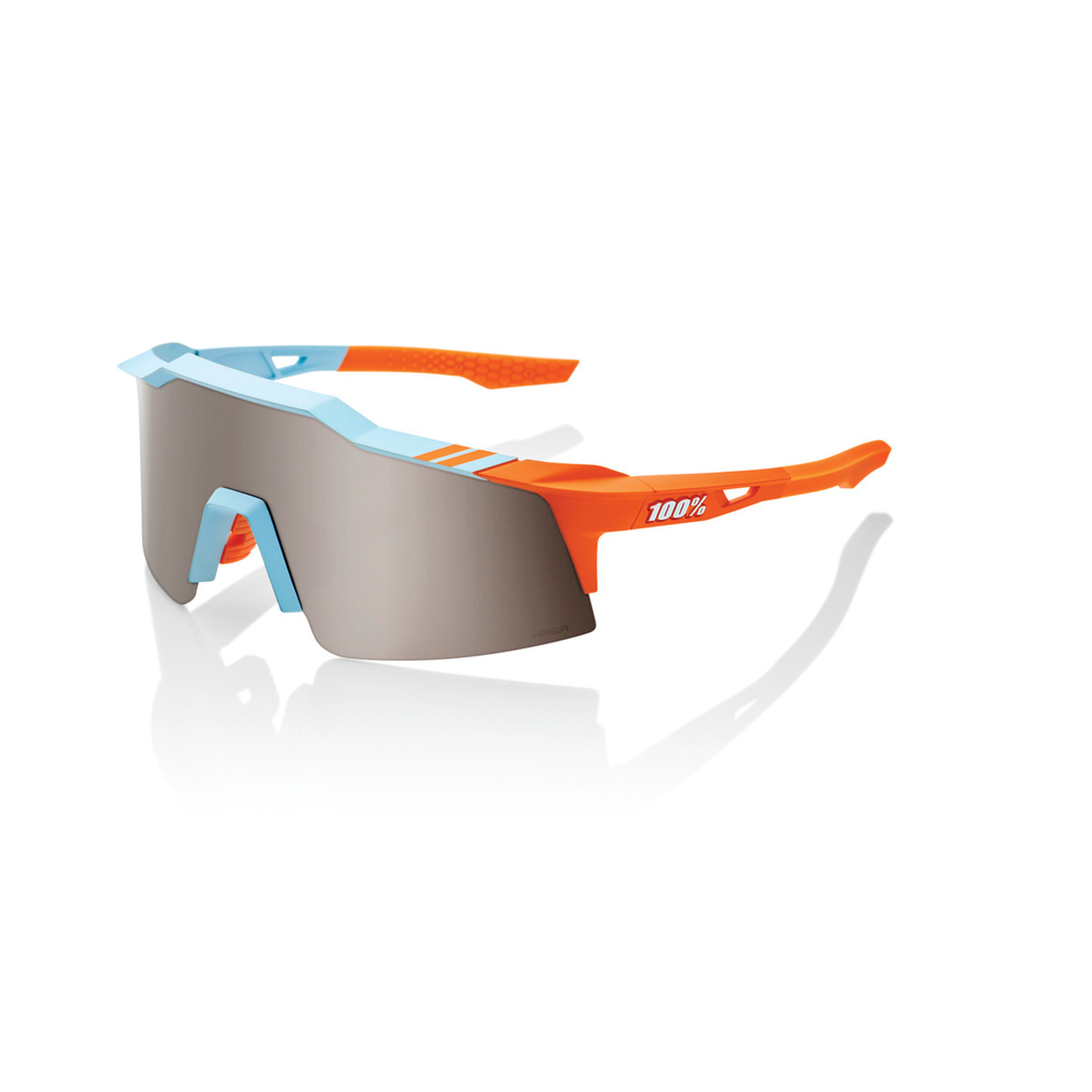 Спортивные очки с диоптриями 100% Speedcraft SL / Soft Tact Two Tone / HiPER Silver Mirror Lens