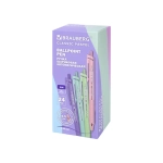 Ручка авт. BRAUBERG "CLASSIC PASTEL", с грипом, СИНЯЯ, корпус ассорти, 0,5 мм, линия письма 0,35 мм,