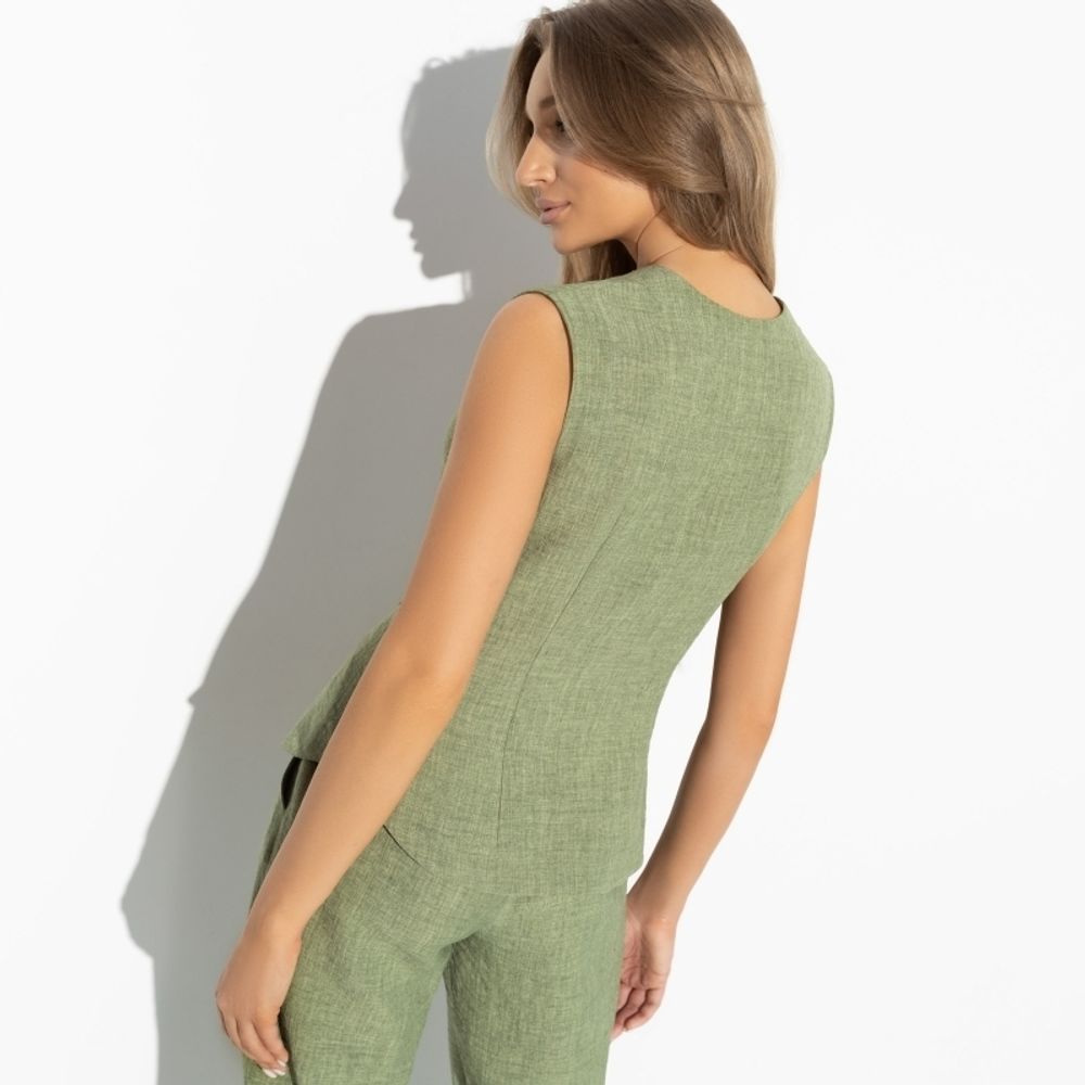 Жилет Стильная львица (green) Charutti (Акция)