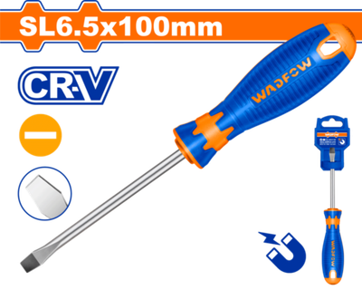 Oтвертка плоская SL6.5х100мм (12/144) WADFOW WSD1264