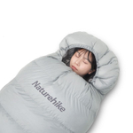 Спальный мешок ультралегкий Naturehike RM40 Series Утиный пух серый Size L, 6927595707173