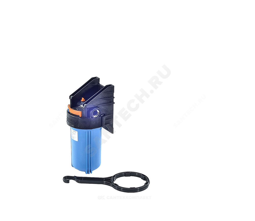 Корпус фильтра 1 М 1" ВР Ру10 1-ст без картриджей Big Blue 20" Джилекс 9059