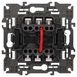 Выключатель ЭРА Elegance 14-1105-01М двойной с подсветкой, 10АХ-250В, белый матовый | Эра Elegance