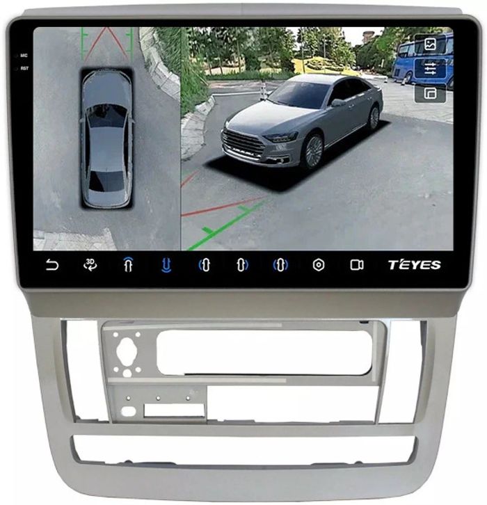Магнитола для Toyota Alphard H10 2002-2005 - Teyes CC3-2K-360 на Android 10, Быстрая, 2K QLED, CarPlay, 4G SIM-слот, 4 камеры в комплекте