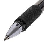 Ручка гелевая с грипом STAFF "Basic" GP-677, 1шт, ЧЕРНАЯ, корпус тонированный, узел 0,5 мм, линия письма 0,35 мм, 143677