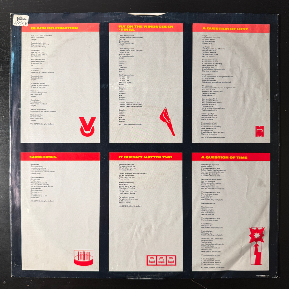 Depeche Mode - Black Celebration (Скандинавия 1986г.)