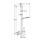 Душевой набор Hansgrohe Raindance Select S 120/Unica 0,90 м (26631400)