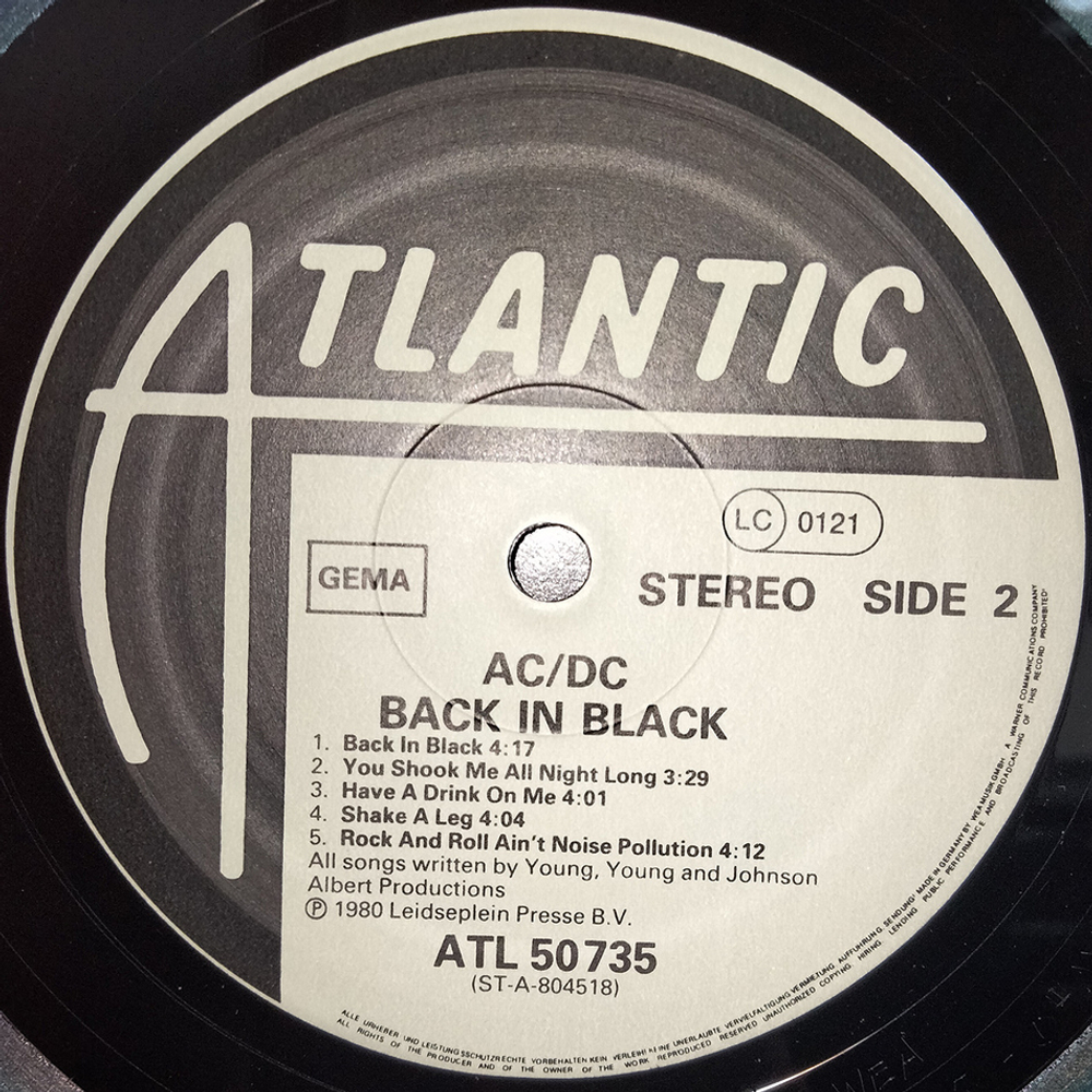 AC/DC / Back In Black (LP)