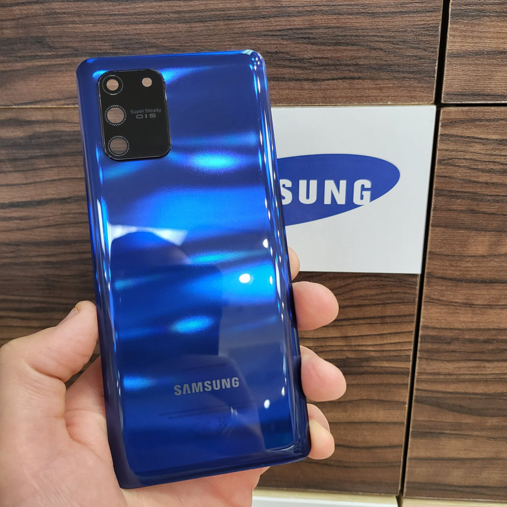 Крышка для Samsung S10 Lite оригинальная (задняя панель) цвет: синий
