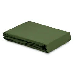 Простыня из перкаля травянисто-зеленого цвета цвета из коллекции stripes, 240х270см