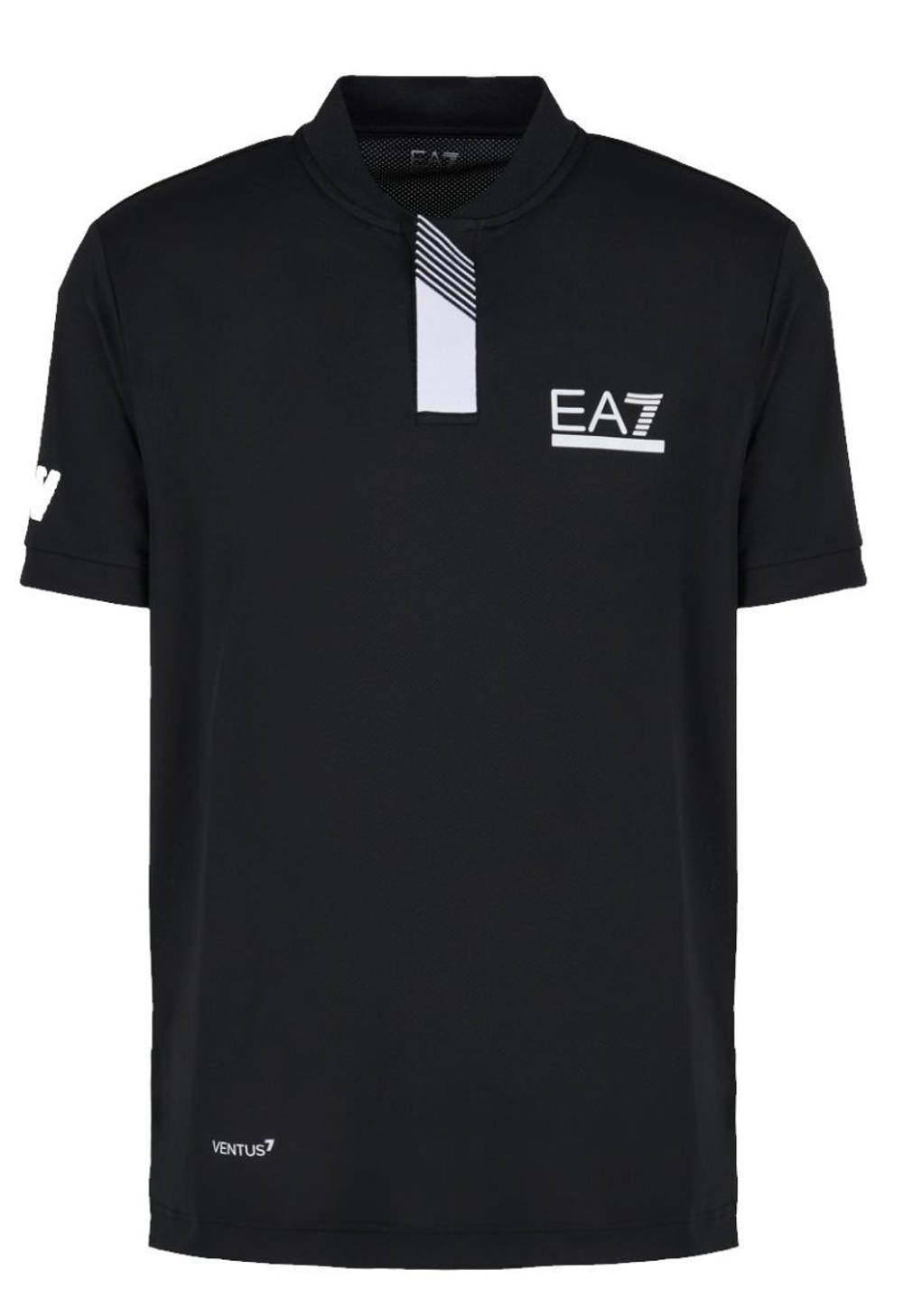 Мужское теннисное поло EA7 Man Jersey Jumper - черный