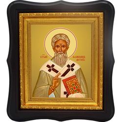 Флавиан, архиепископ Антиохийский, святитель. Икона на холсте.