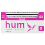 Stevita Naturals, Hum®, жевательная резинка без сахара, с фруктовым вкусом, 12 пакетиков по 12 шт.