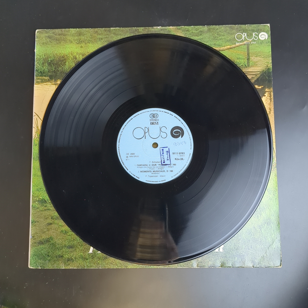 Franz Shubert , Франц Шуберт виниловая пластинка 12 дюймов Fantasia in C(Wanderer) D.760/ Moments Musicausx D.780, LP, классика винтаж Чехословакия Opus stereo, времен СССР 1979 год