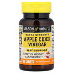 Mason Natural, яблочный уксус, 100 таблеток (500 мг в одной таблетке)