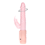 Вибратор-кролик 21,5см с нагревом Baile Fire Bunny BW-037036