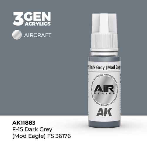 Акриловая краска AK Interactive F-15 Dark Grey (Mod Eagle) FS 36176 3GEN AIR, 18мл