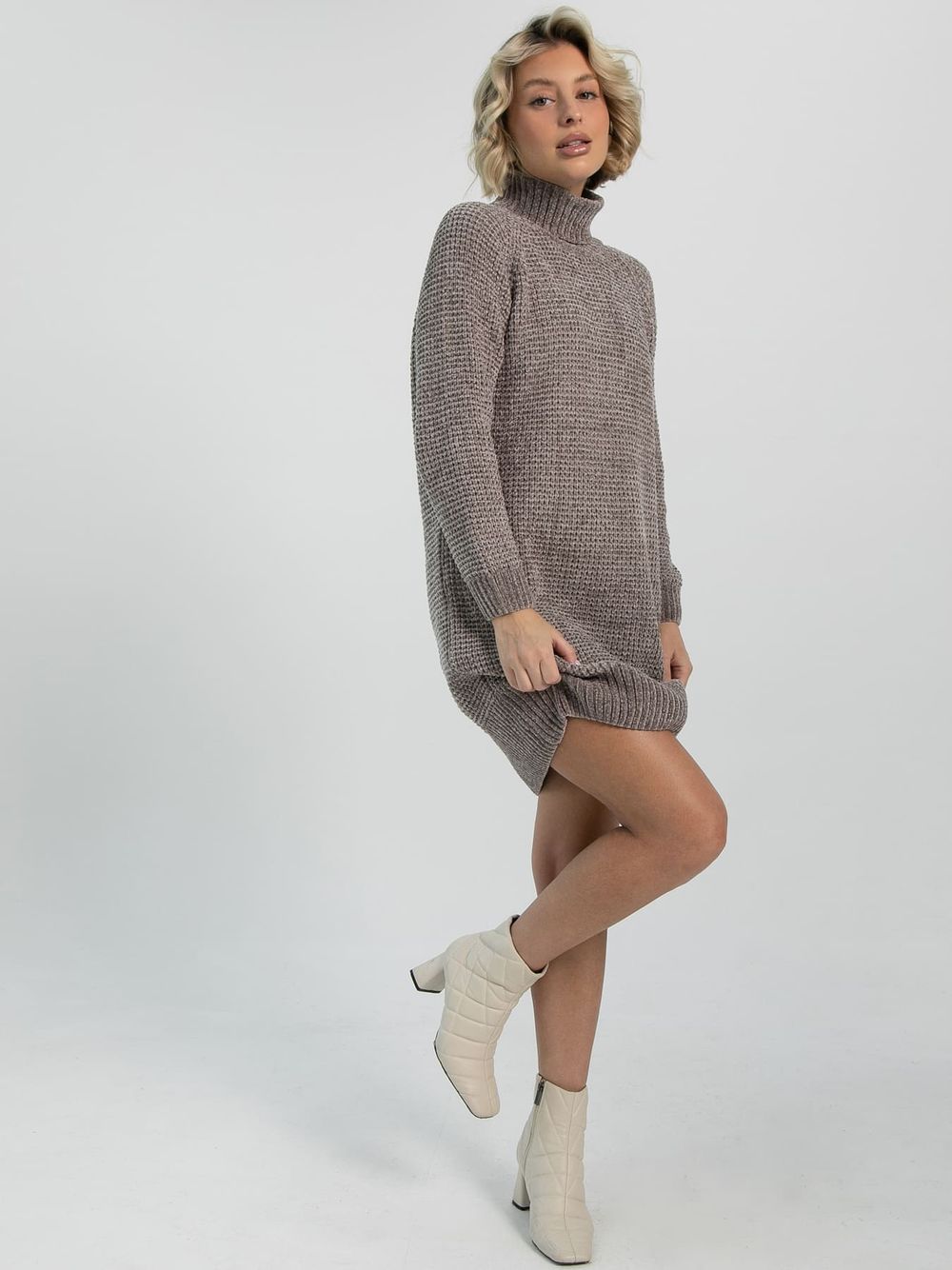 Свитер удлиненный Вексана (кофе с молоком) Б16497-12М LT Collection