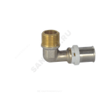 Угольник МП латунь никель пресс Дн 26х3/4"х90гр НР ГОСТ 32415-2013 8006 Aquasfera 8006-05