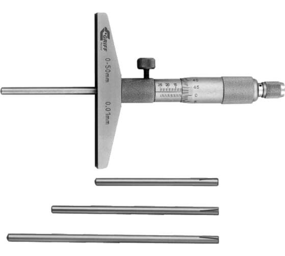 Микрометрический глубиномер GRIFF ГМ 300 ГОСТ 747092 пр-во Guilin Measuring D102017