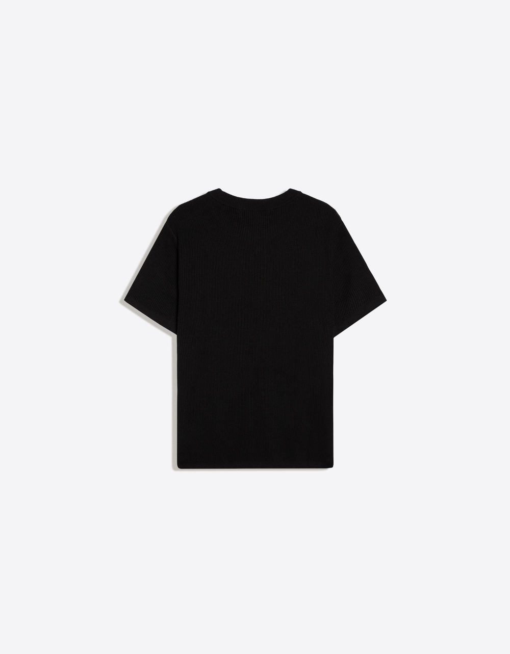 Мужская футболка-хенли с коротким рукавом - BERSHKA