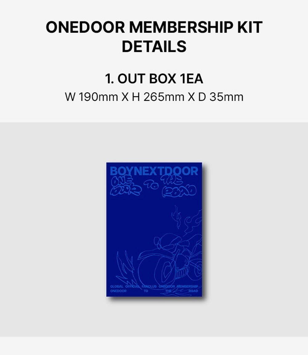 Членство BOYNEXTDOOR ONEDOOR MEMBERSHIP KIT