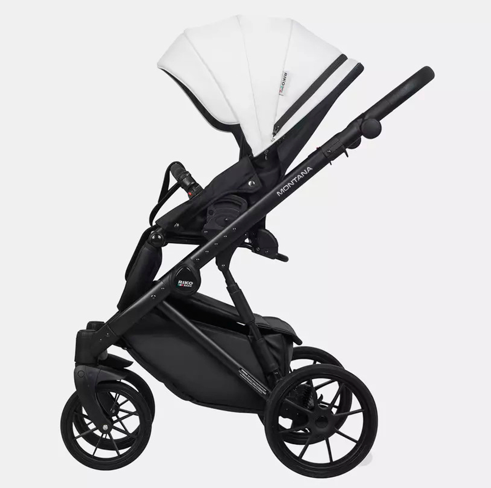 Детская коляска Riko Basic Montana Ecco 3 в 1 32 White-Light Silver