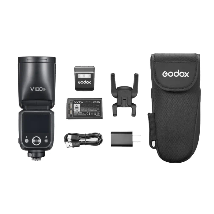 Вспышка накамерная Godox V100F TTL с круглой головкой для Fujifilm