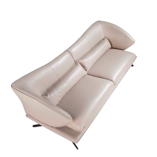 Диван 3-х местный 6146/KF2157-3P-M5652 Angel Cerda кожаный с декоративными подушками
