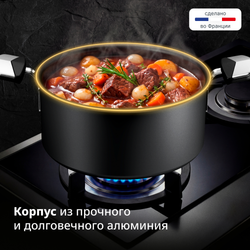 Кастрюля с крышкой Tefal Excellence Fusion 24 см G3414602