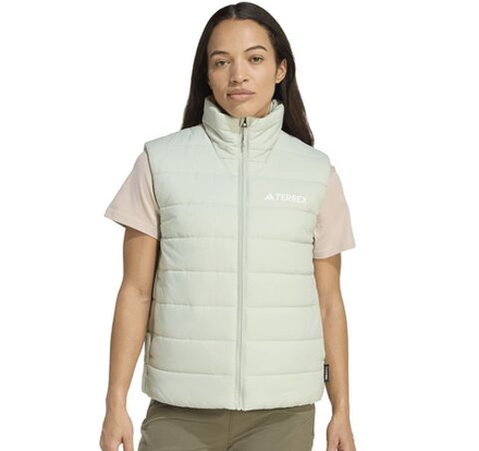 Женский теннисный жилет Adidas Terrex Multi Essentials Climawarm Insulated - halogen green
