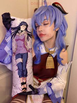 Мини дакимакура Хината Хюга из Наруто арт. M0558, 60х20 см