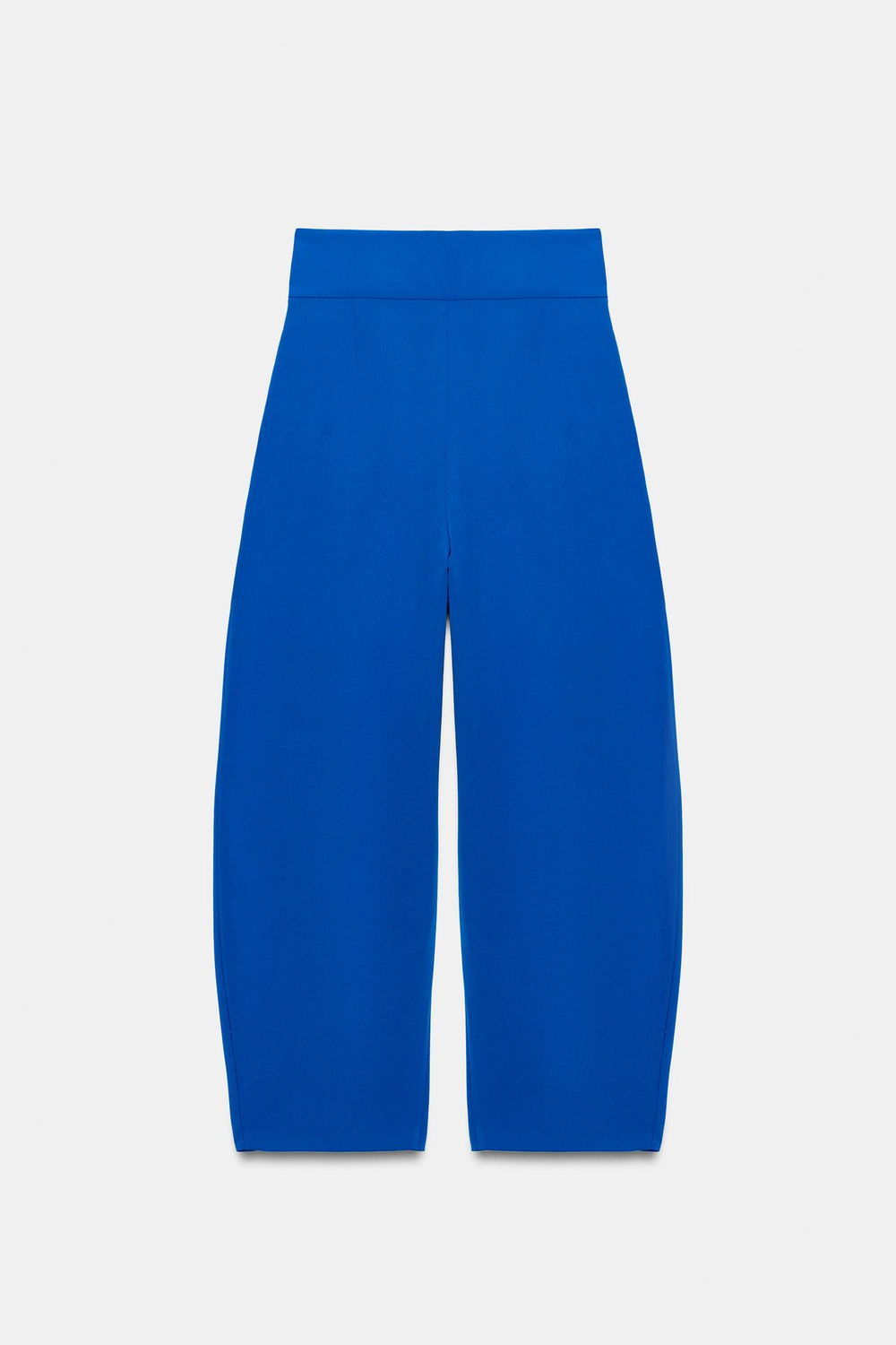ZARA БРЮКИ BALLOON С ЗАЩИПАМИ, СИНИЙ ЭЛЕКТРИК