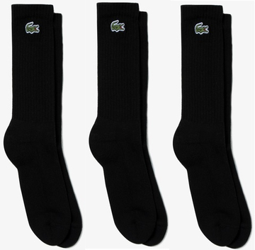 Теннисные носки Lacoste Sport High Cut Socks 3P - черный