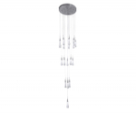 07861-18A,02 Люстра каскадная Гутта хром d50 h300 Led 54W (4000k). ТМ Kink Light