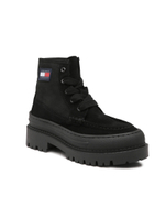 Кожаные ботильоны foxing lace up boot Tommy Jeans - черный(EN0EN01915)