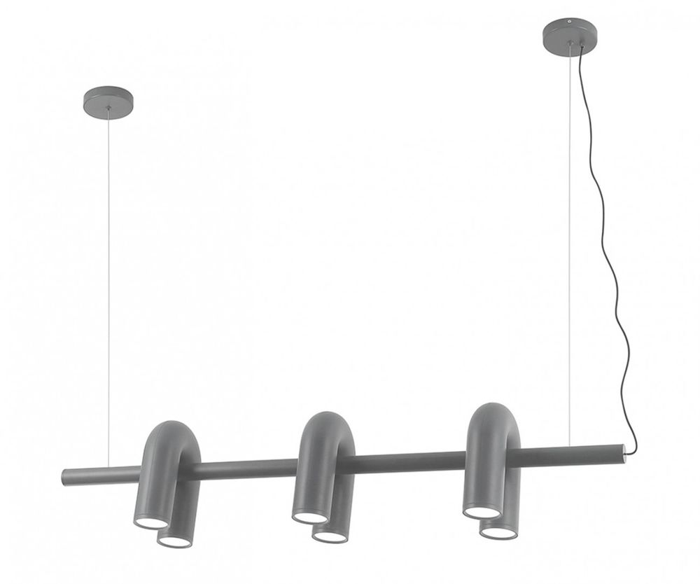 08465-3A,16(GU10) Подвес Канти серый w121*20 h150 GU10 30W. ТМ Kink Light