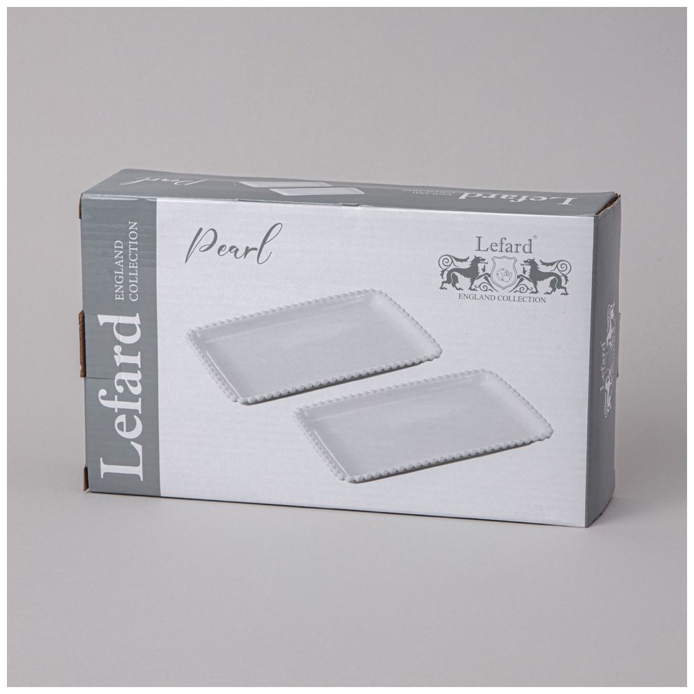 НАБОР БЛЮД LEFARD "PEARL" ПРЯМОУГ. 2 ШТ. 25*14,5*2,5 СМ