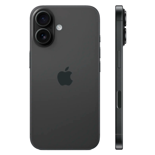 Смартфон Apple iPhone 16 512GB, Nano-SIM + eSIM, Black (Черный)