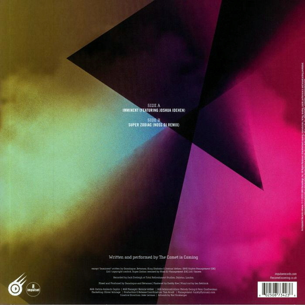 The Comet Is Coming, Featuring Joshua Idehen / Imminent (12" Vinyl Single)