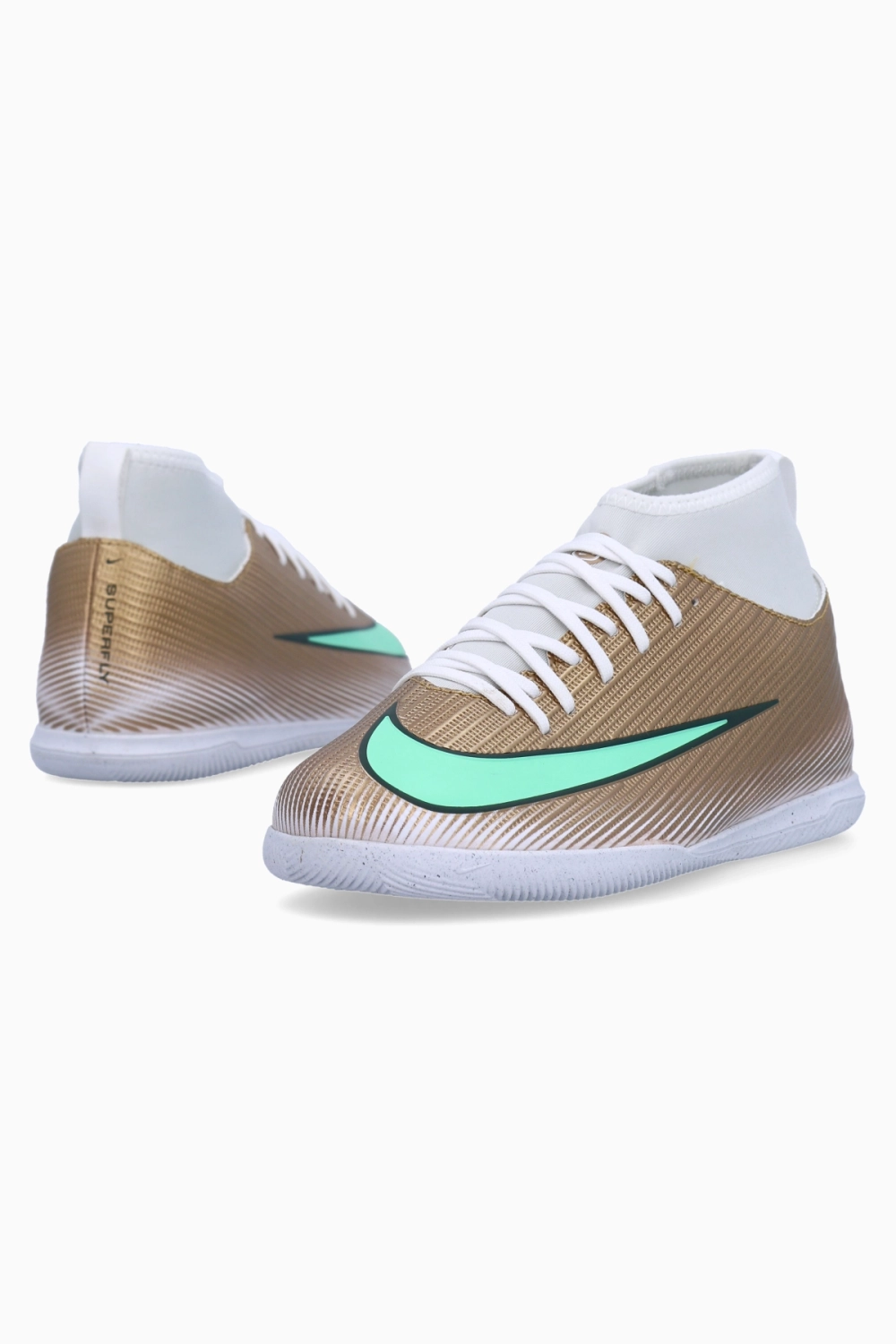 Футзалки Nike Zoom Mercurial Superfly 11 Club Mbappe IC Junior - золотой