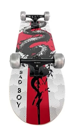 Скейтборд Tech Team Bad Boy 31x8" (серебряный / silver)
