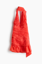 Платье со сборками и шарфами - H&M