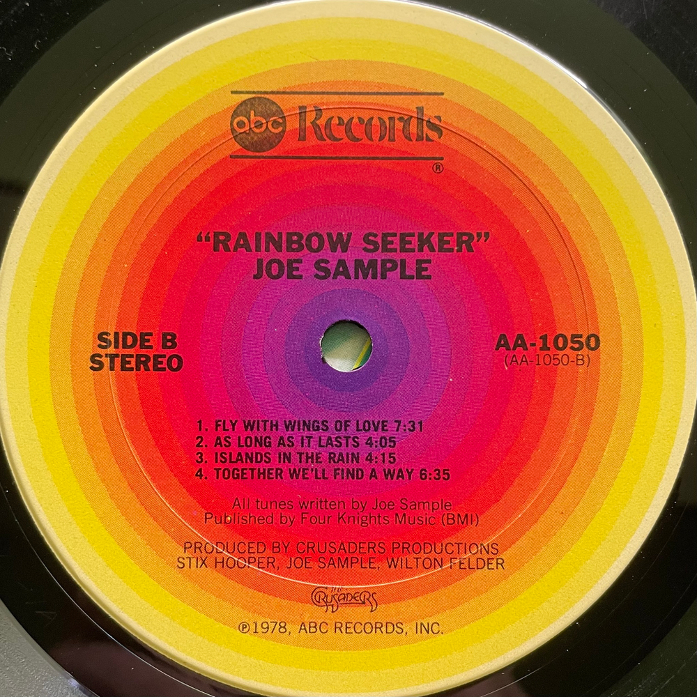 Joe Sample ‎– Rainbow Seeker (США 1978г.)