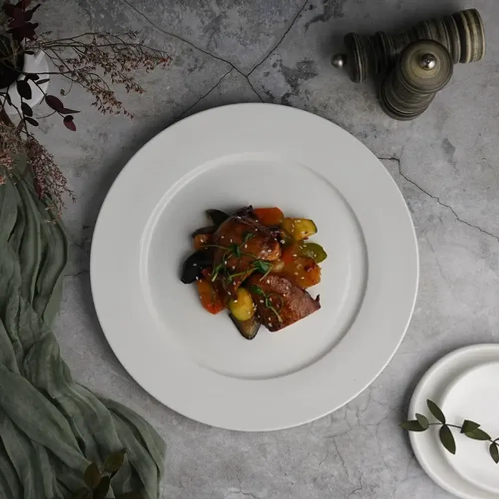 Тарелка d 30,5 см h2 см белая фарфор Classic P.L. Proff Cuisine [3]