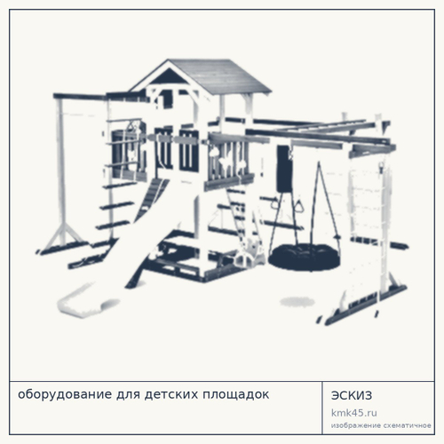 Детская игровая площадка из бруса — от 331 000 ₽