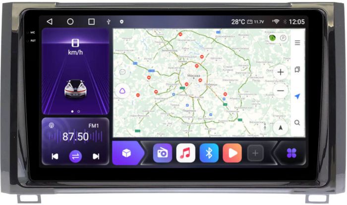 Магнитола для Toyota Tundra 2 2013-2022 - Kuberg OL-9429 QLed+2K, Android 12, Быстрая, CarPlay, 4G SIM-слот