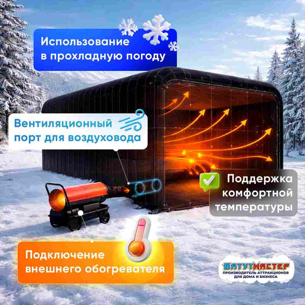 Портативный кинотеатр «Быстросбор», 6×4×3 м, 12 мест