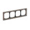 Рамка стеклянная на 4 поста Systeme Electric ArtGallery Pure Мокко GAL320604